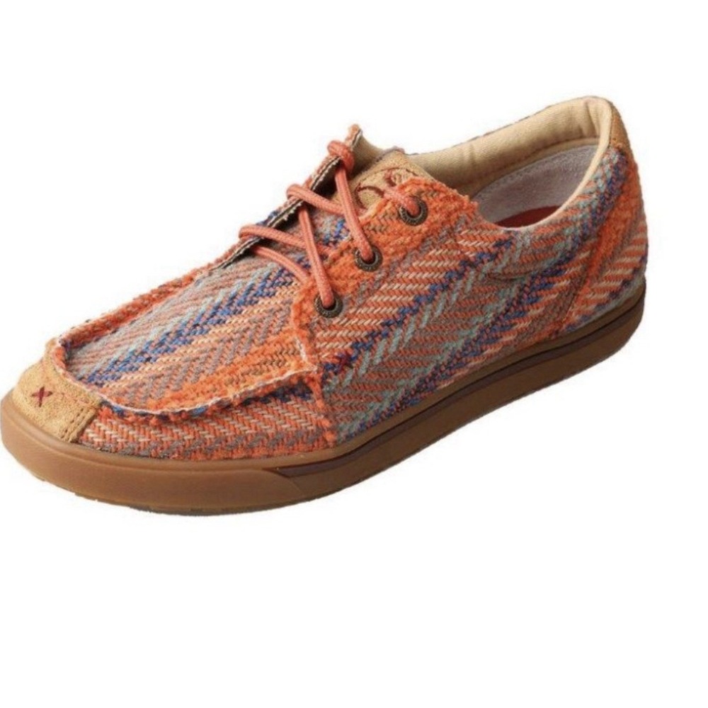 TWISTED X Womens 10 Hooey Loper Shoe Moc Toe WHYC002 Southwestern Aztec Chevron